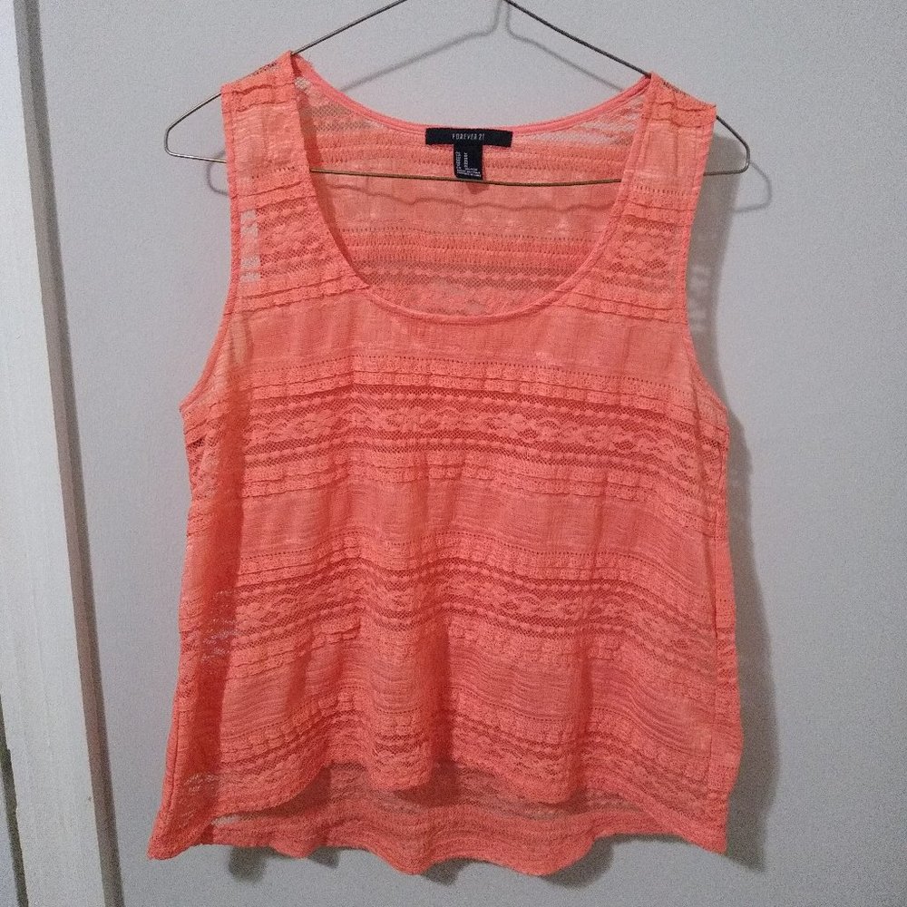 Forever 21 Lace Tank Top - Picture 2 of 3